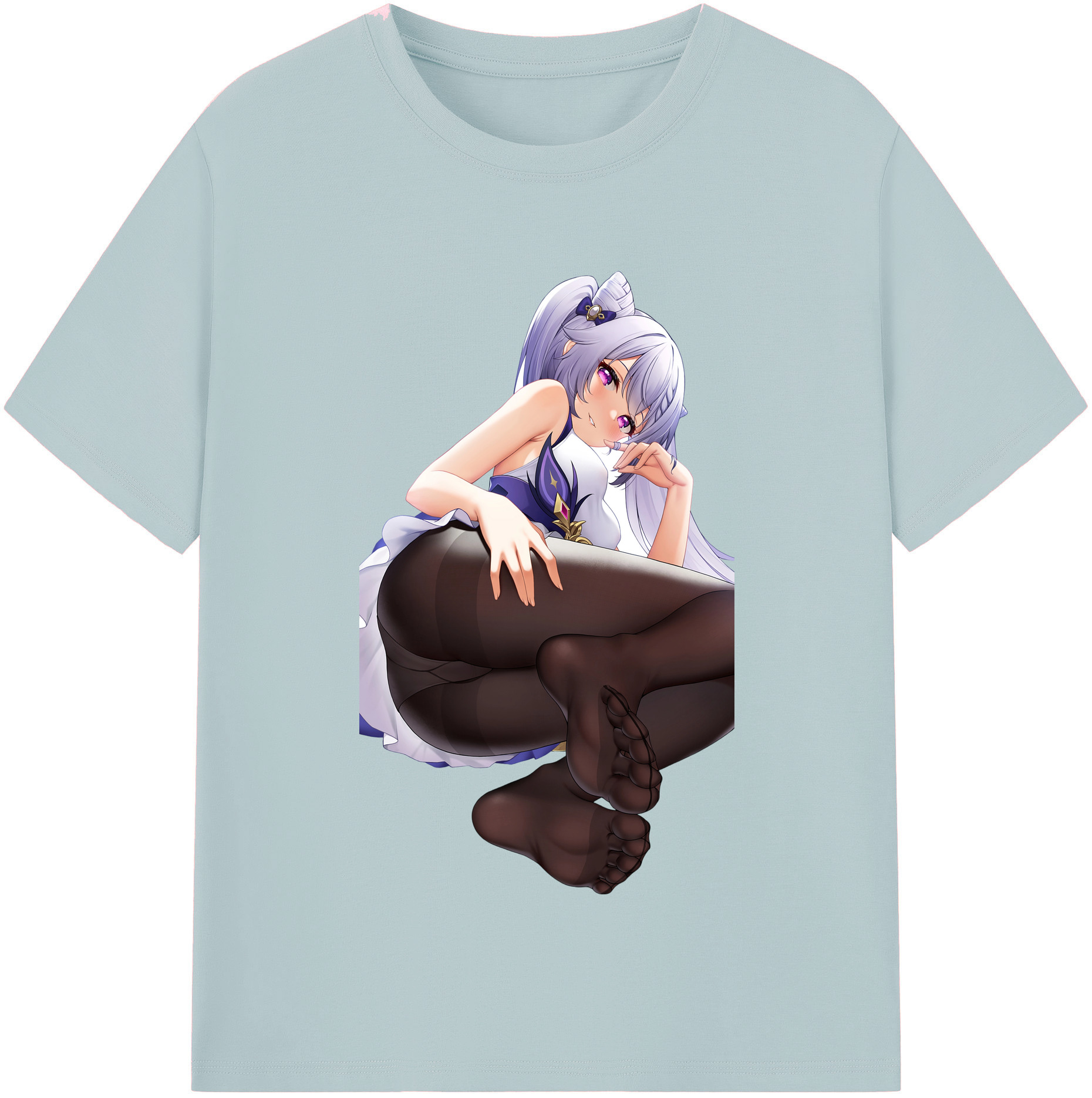 げんし神 刻晴 こくせい genshin Kokusei 綿100％半袖Tシャツ（フロントプリント）